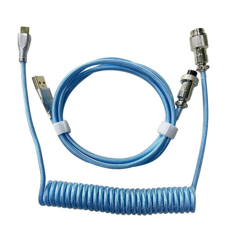 Câble tressé Bleu ciel USB-C