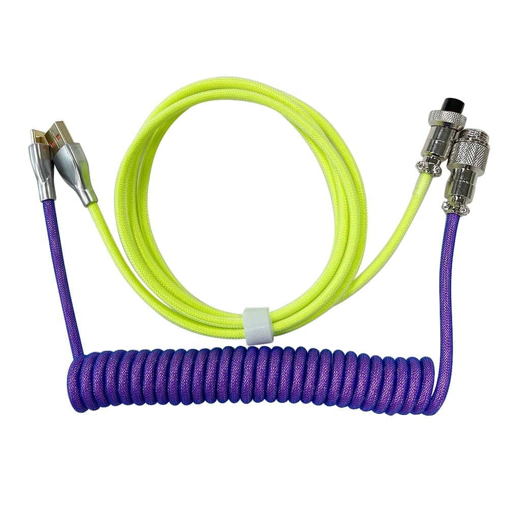 Câble tressé Violet & Jaune USB-C