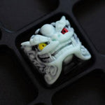 artisan keycaps chinese style dragon blanc dans sa boite