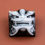 artisan keycaps chinese style dragon blanc et noir