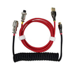 Câble tréssé Noir & Rouge USB-C