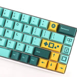 keycaps game retro sur un clavier mecanique