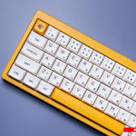 clavier avec kit de keycaps custom milk & bee