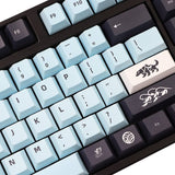 kit keycaps custrom mizu sur un clavier mécanique