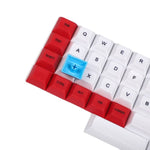 Keycaps 40% flipper rouge et bleu