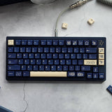 keycaps stargaze bleu sur un clavier mécanique