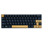 kit keycaps stargaze noir jaune sur un clavier mécanique custom