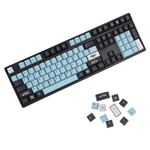 kit keycaps mizu sur un clavier mécanique avec des touches en plus