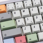 coté gauche du clavier avec kit keycaps microsoft