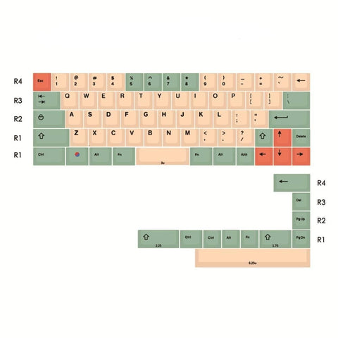 Keycaps MELON ISO FR 101 touches